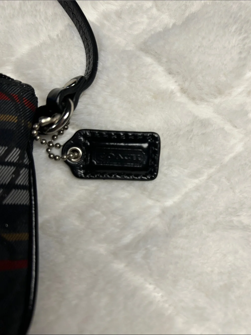 Coach Poppy Signature Tartan Plaid Wristlet - Excellent Condition!